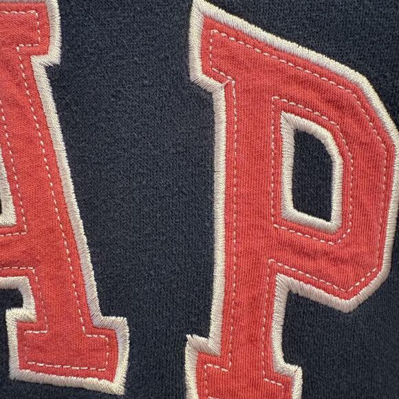 GAP Kids Hoodie Youth Medium 8 Navy Blue Galaxy Logo Pullover Sweatshirt Fleece - Picture 5 of 12